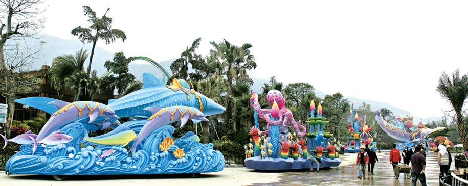 珠海長隆日間巡遊花車